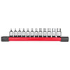 MILWAUKEE 48-22-9544 12-Piece 1/4" Drive SAE Low-Profile Hex Bit Socket Set