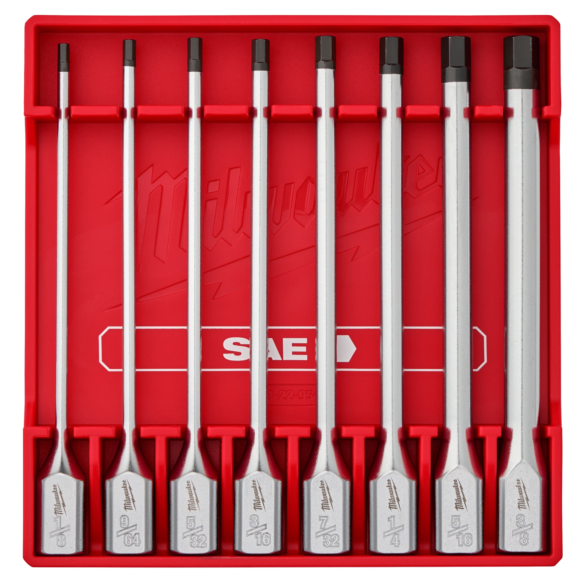 Milwaukee 48-22-9546 8-Piece 3/8-Inch Drive SAE Long Hex Bit Socket Set