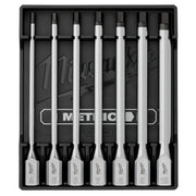 MILWAUKEE 48-22-9547 7-Piece 3/8" Drive Metric Long Hex Bit Socket Set