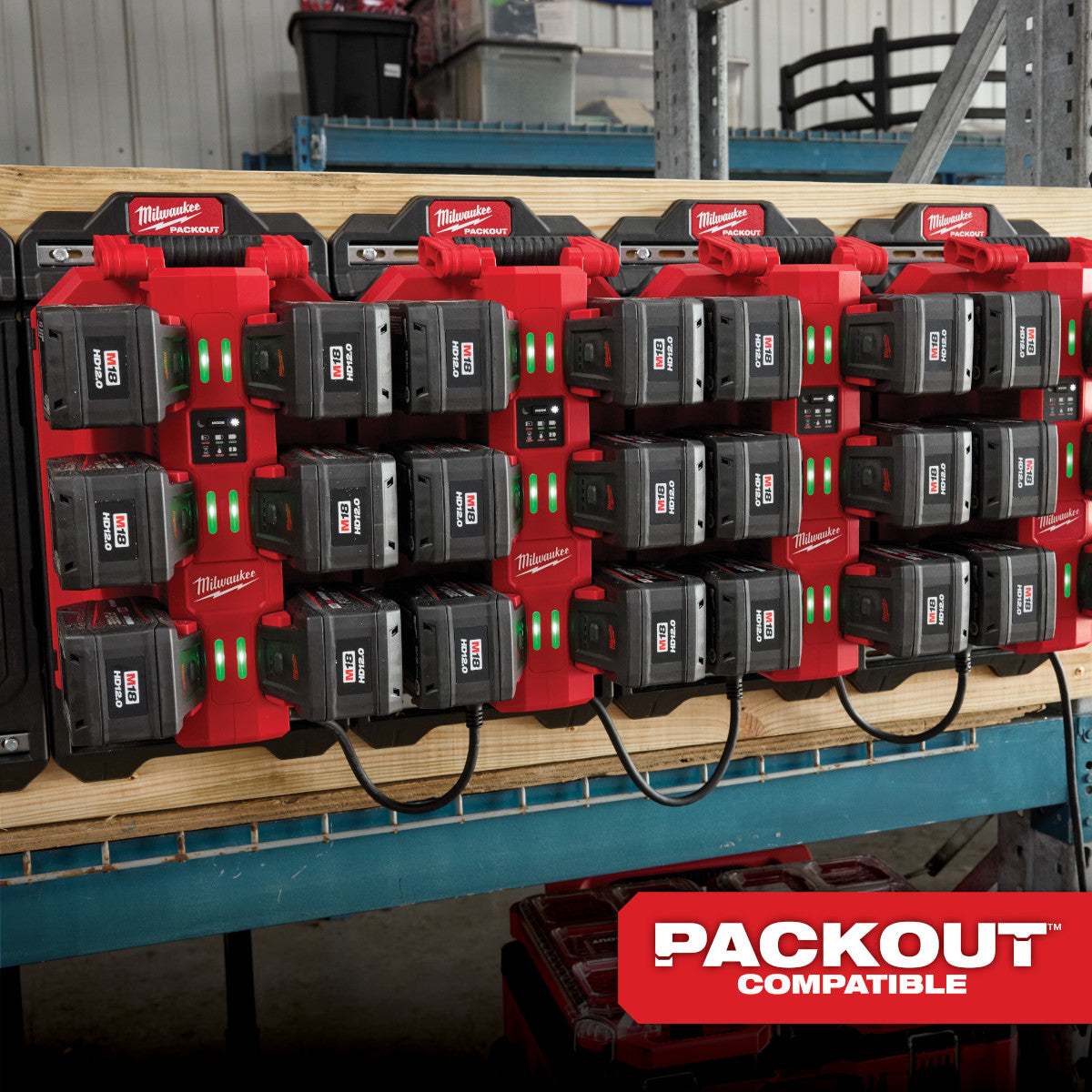 Milwaukee 48-59-1817 M18 Six Bay Daisy Chain Rapid Charger