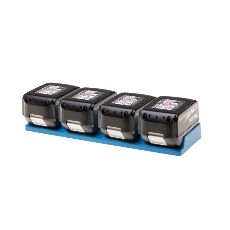 48 Tools BH-MAK-BLU-04 Light Blue Battery Holder for Makita 18V Batteries - Wise Line Tools