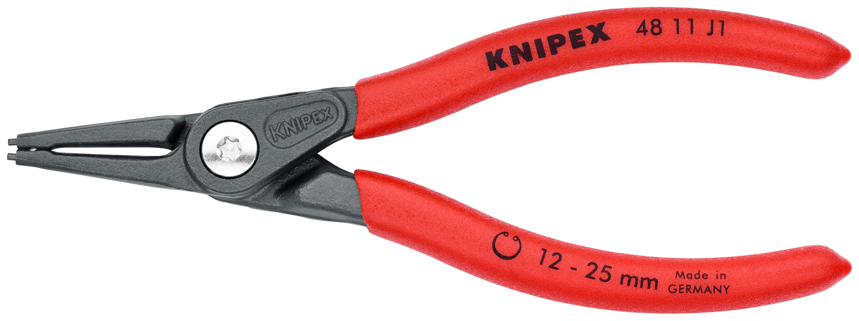 Knipex 001958V02 - 8-teiliger Präzisions-Sicherungsringzangensatz in Werkzeugrolle