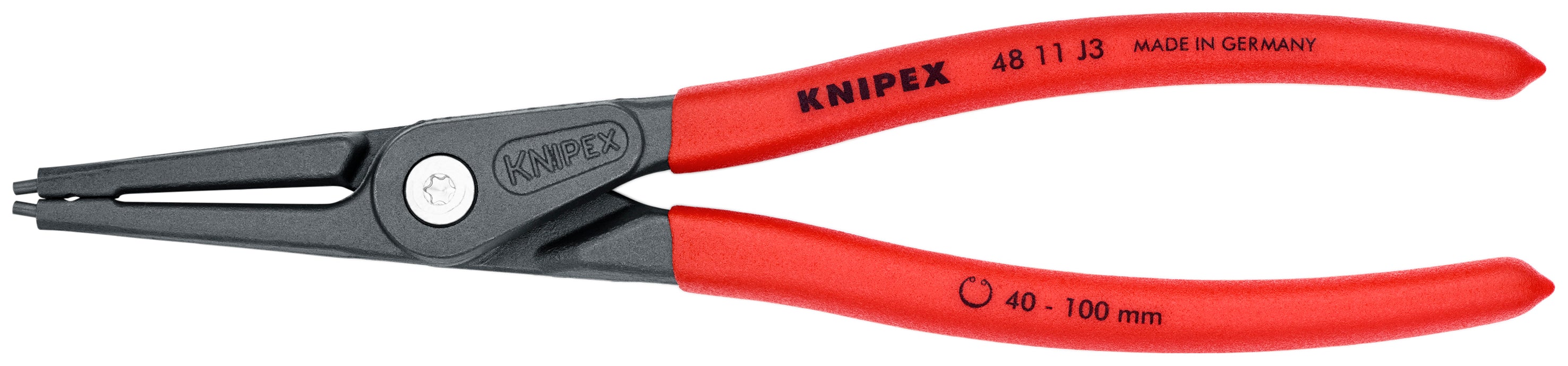 Knipex 4811J3 - Pince de précision pour anneaux élastiques internes 9"