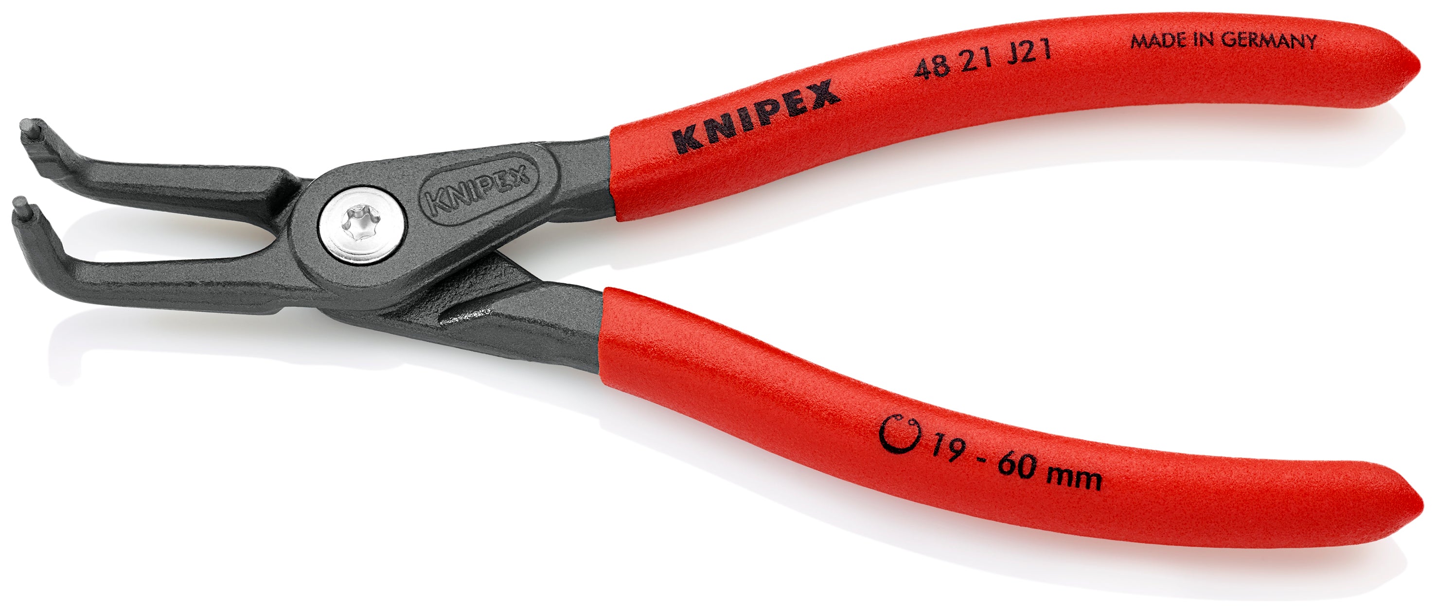 Knipex 4821J21 - Pince de précision coudée à 90° pour anneaux élastiques internes de 6 1/2"