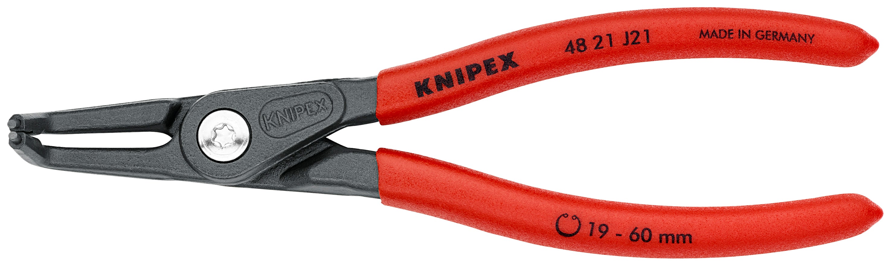 Knipex 4821J21 - 6 1/2" Internal 90° Angled Precision Snap Ring Pliers