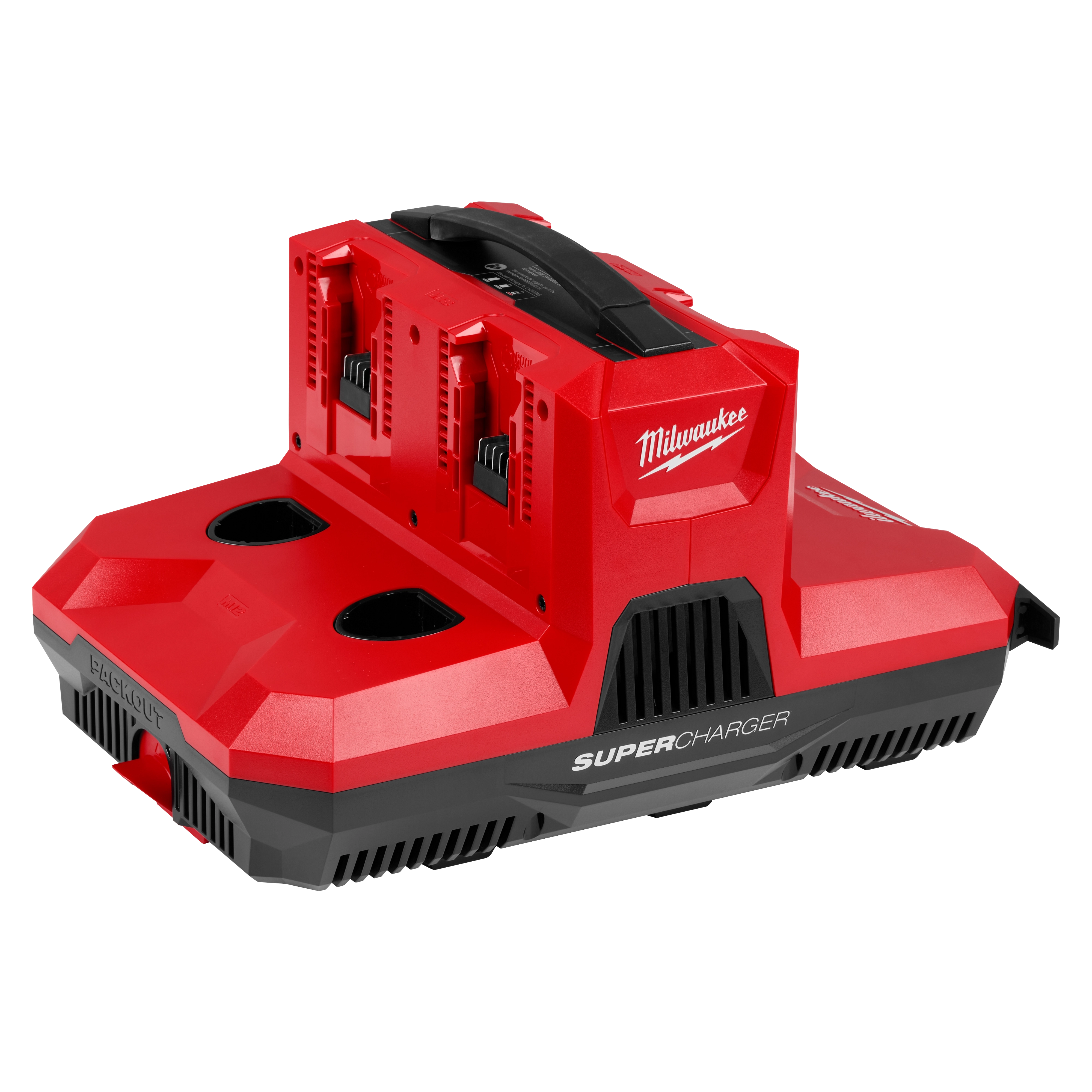 MILWAUKEE 48-59-1818 - M18 & M12 Four Bay Simultaneous Super Charger w/ PACKOUT Compatibility