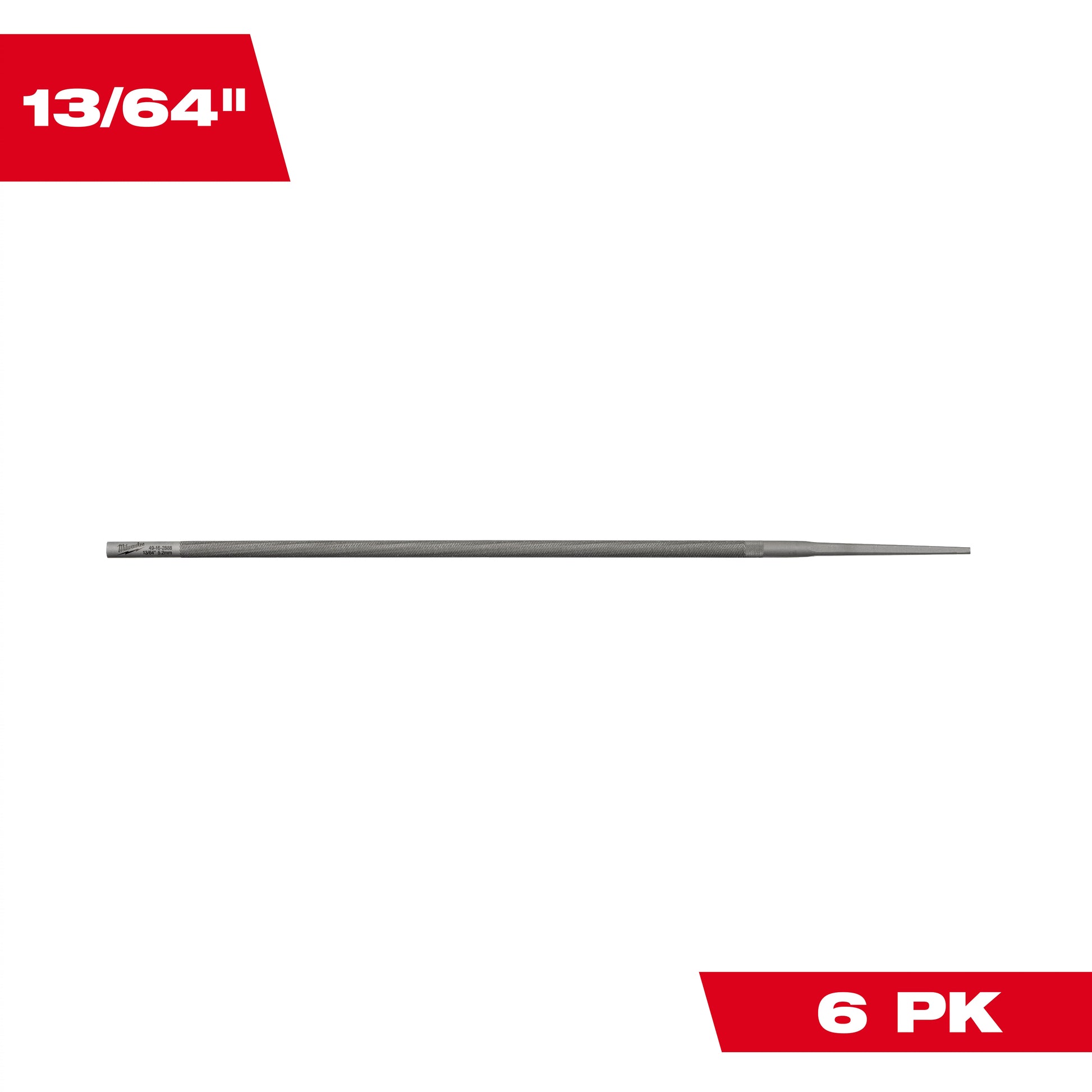 Milwaukee 49-16-2888 13/64" Round Files 6-Pack Primary View