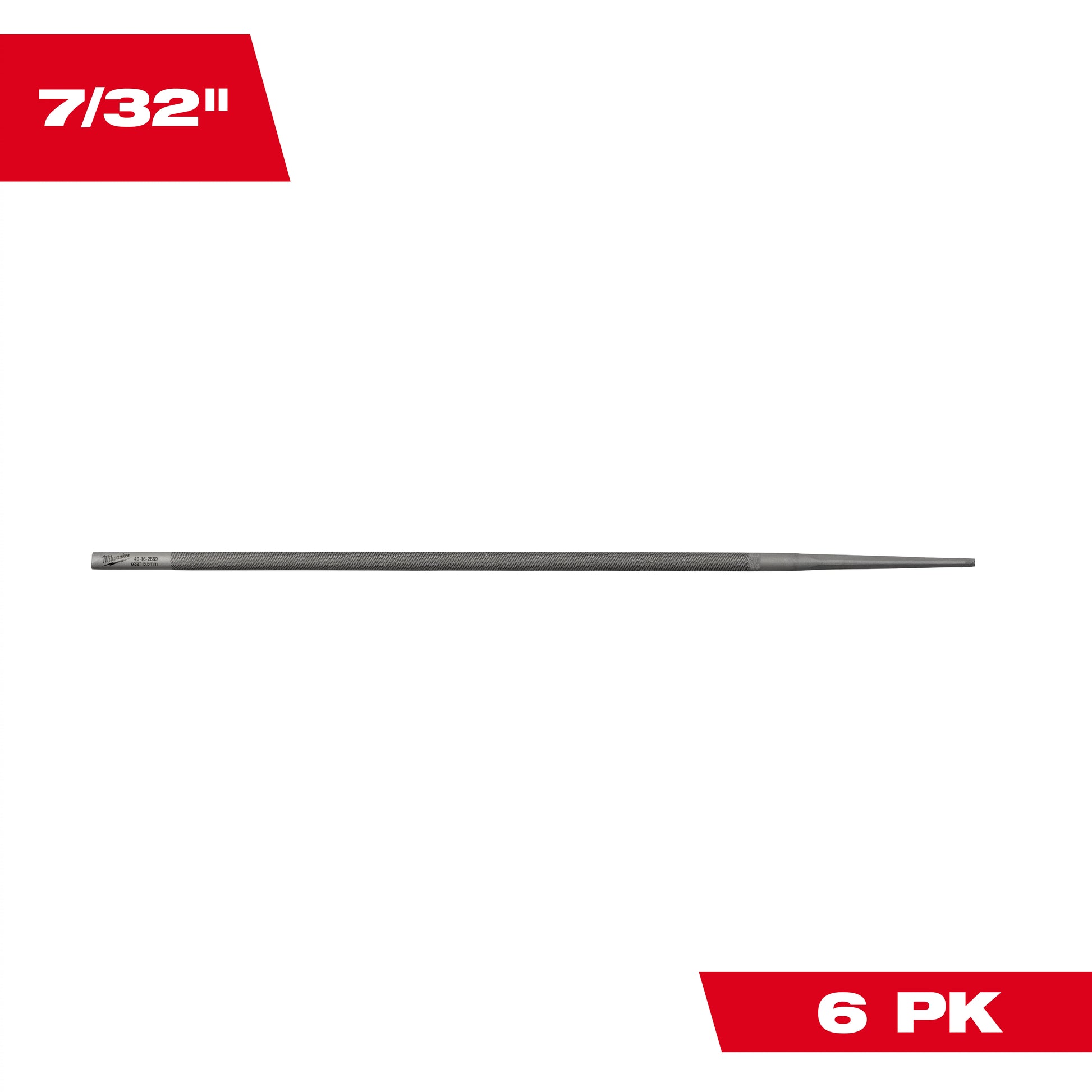 Milwaukee 49-16-2889 7/32" Round Saw Chain Sharpening Files 6-Pack Primary View