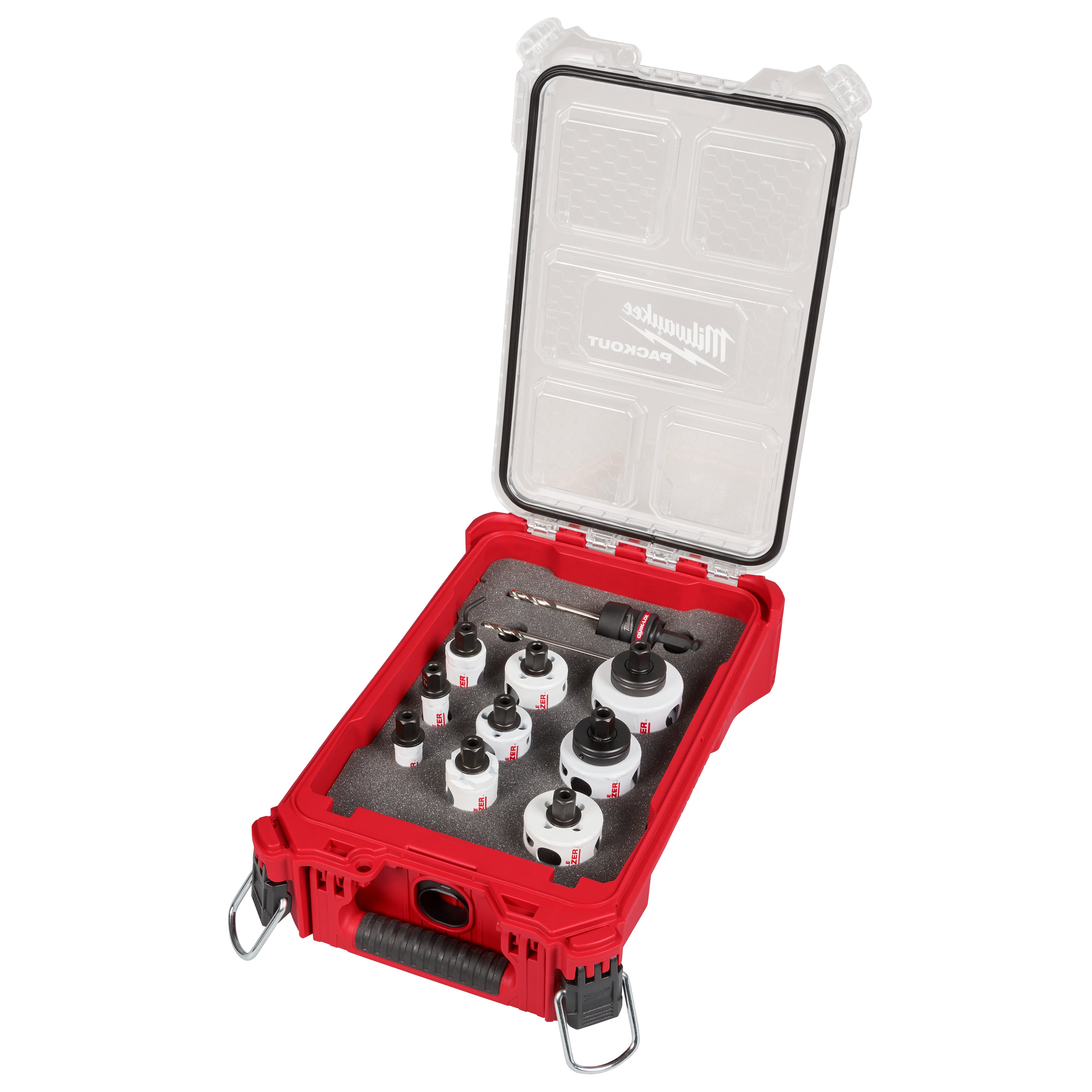 MILWAUKEE 49-22-4702 12PC QUIK LOK™ HOLE DOZER™ Bi-Metal Kit with PACKOUT™ Compact Organizer