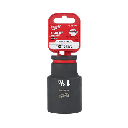Milwaukee 49-66-6236 - Milwaukee 49-66-6236 Shockwave Impact Duty 1/2" Drive 1-3/8" Deep 6 Point Socket (View 2)