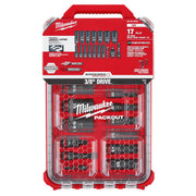 Milwaukee 49-66-6800 - Milwaukee 49-66-6800 SHOCKWAVE Impact Duty 3/8" Drive 17-Piece SAE PACKOUT Socket Set (View 1)