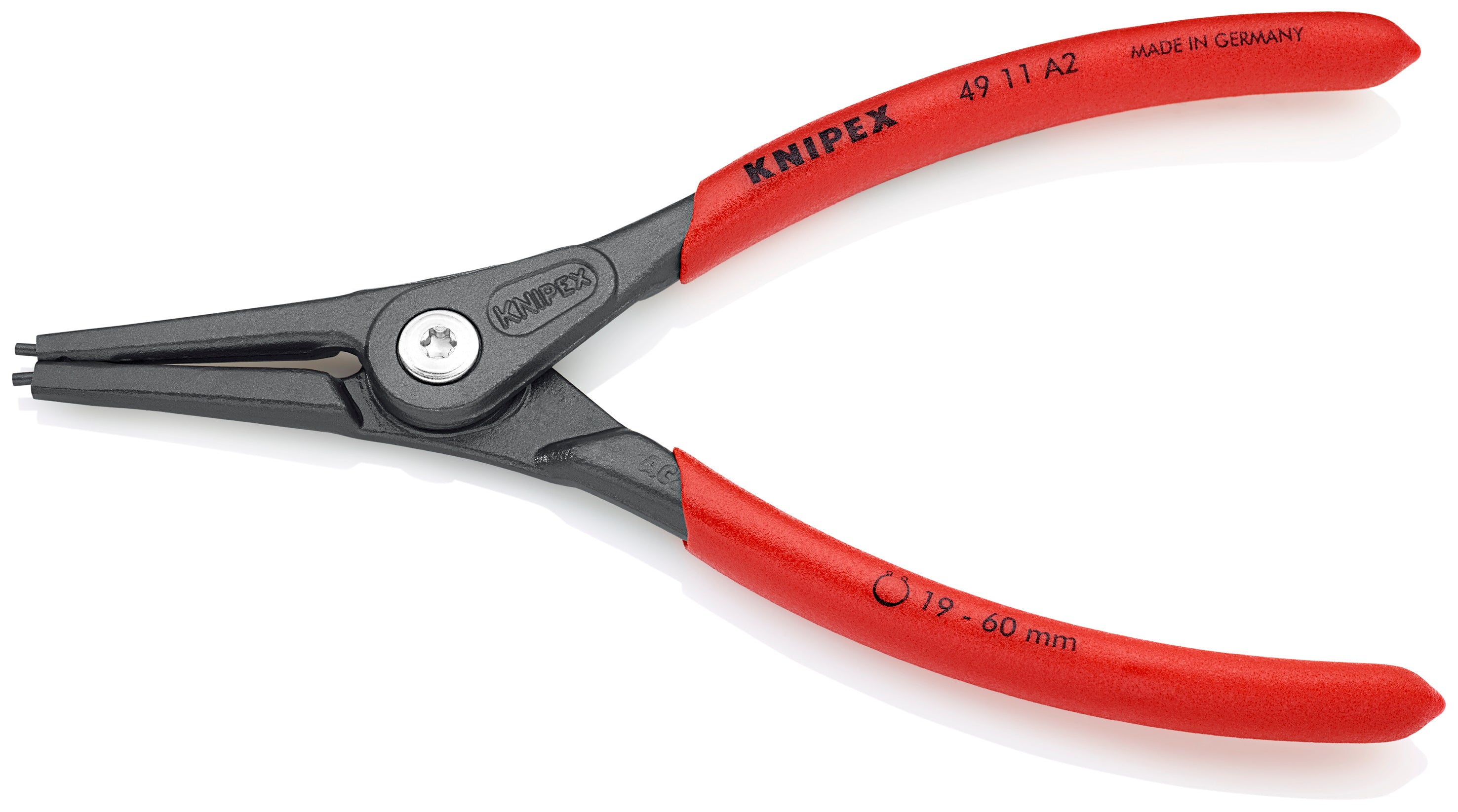 Knipex 4911A2 - Pince de précision pour anneaux élastiques externes 7 1/4"