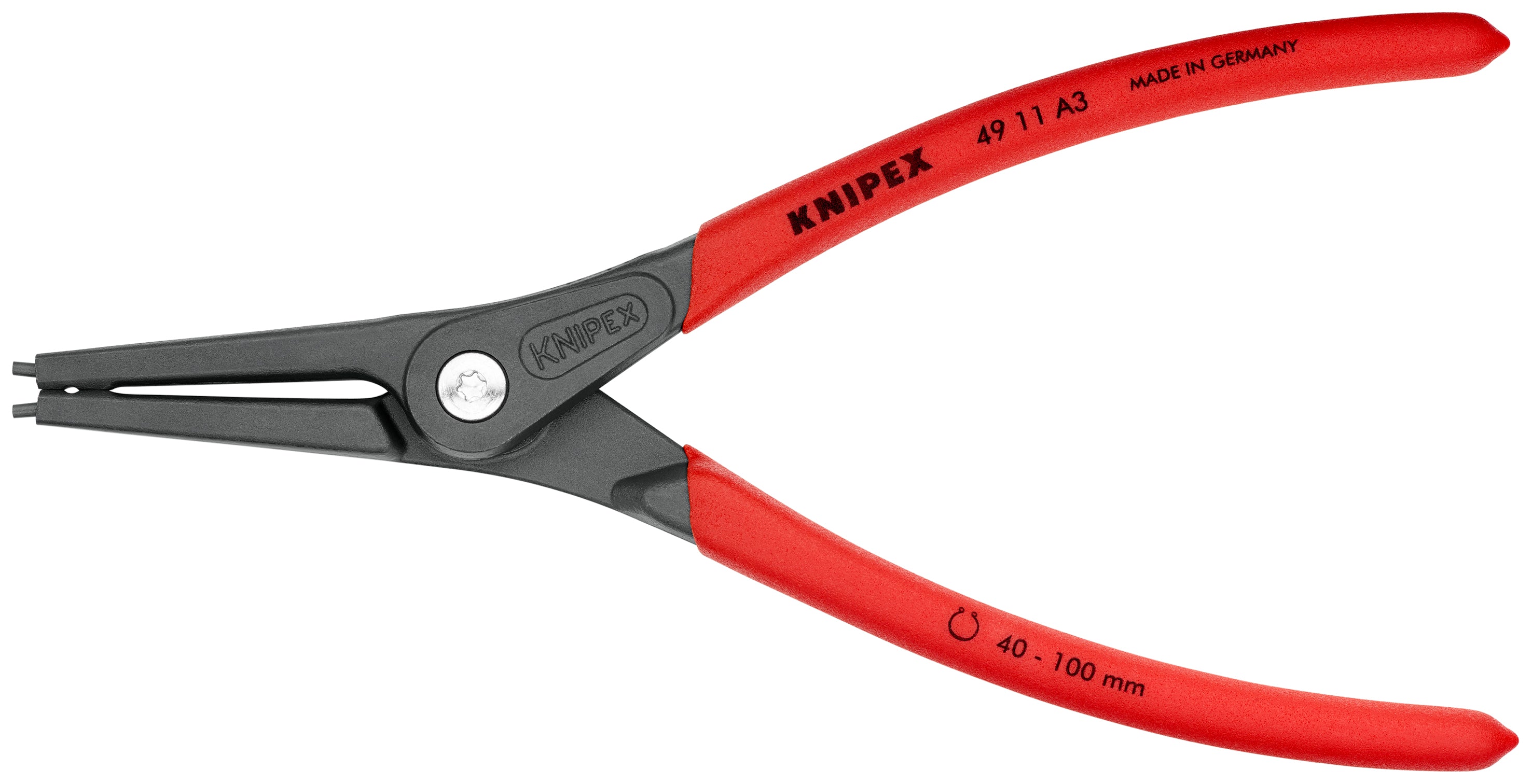 Knipex 4911A3 - 9" External Precision Snap Ring Pliers