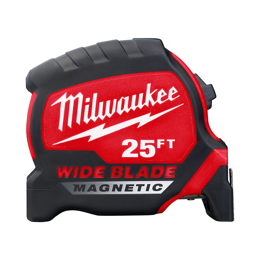 Milwaukee 48-22-0225M - Mètre ruban magnétique à lame large de 7,6 m