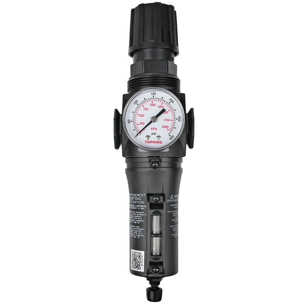 TOPRING 50.238A4 - 5 Micron Filter Regulator 30 to 200 PSI 1/2 (F) NPT S50 MODULAIR 300