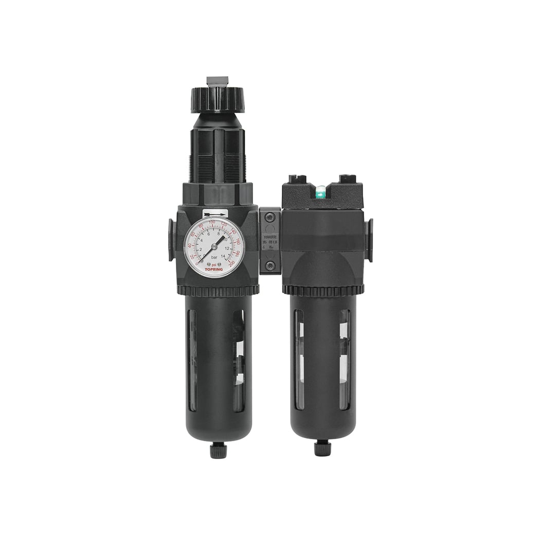 TOPRING 50.675A - 5 Micron Filter Regulator 0 to 125 PSI and 0.01 Micron Coalescing Filter 1/2 (F) NPT S50 MODULAIR 400