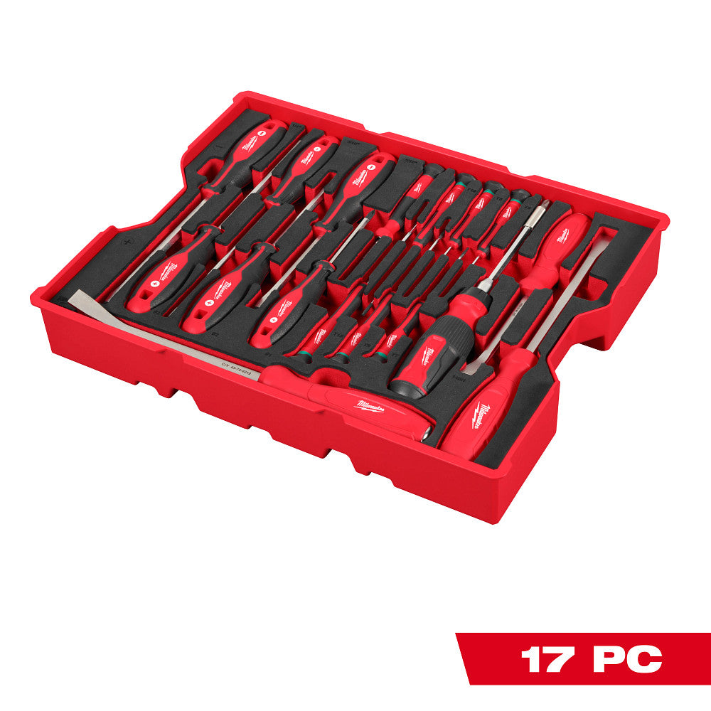 MILWAUKEE 48-22-0158 17pc Screwdriver & Pry Bar Set