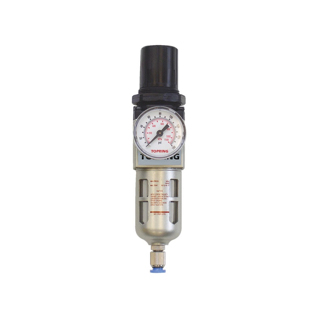 TOPRING 51.250 - 5 Micron Filter Regulator 5 to 125 PSI 1/4 (F) NPT S51 AIRFLO 200