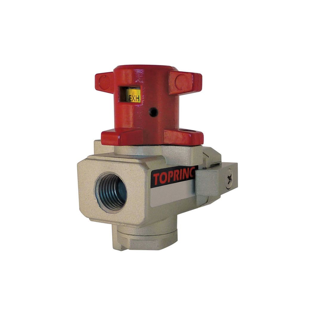 TOPRING 51.270 - Aluminum Lockable Exhaust Shut-Off Valve 1/4 (F) NPT S51 AIRFLO 200