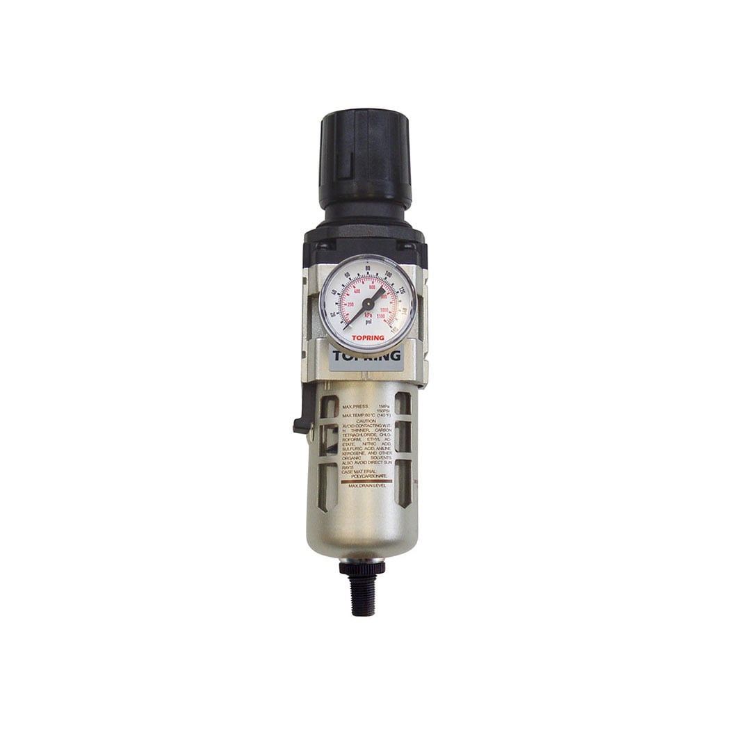 TOPRING 51.356 - 5 Micron Filter Regulator 5 to 125 PSI 3/8 (F) NPT S51 AIRFLO 300