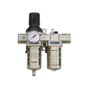 TOPRING 51.425 - 5 Micron Filter Regulator 5 to 125 PSI and Lubricator 1/2 (F) NPT S51 AIRFLO 400