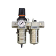 TOPRING 51.421 - 5 Micron Filter Regulator 5 to 125 PSI and Lubricator 3/8 (F) NPT S51 AIRFLO 400