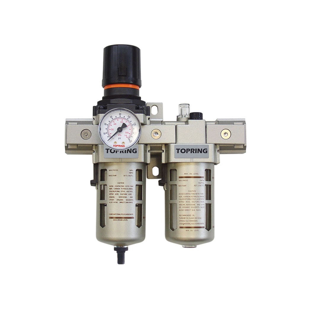 TOPRING 51.426 - 5 Micron Filter Regulator 5 to 125 PSI and Lubricator 1/2 (F) NPT S51 AIRFLO 400