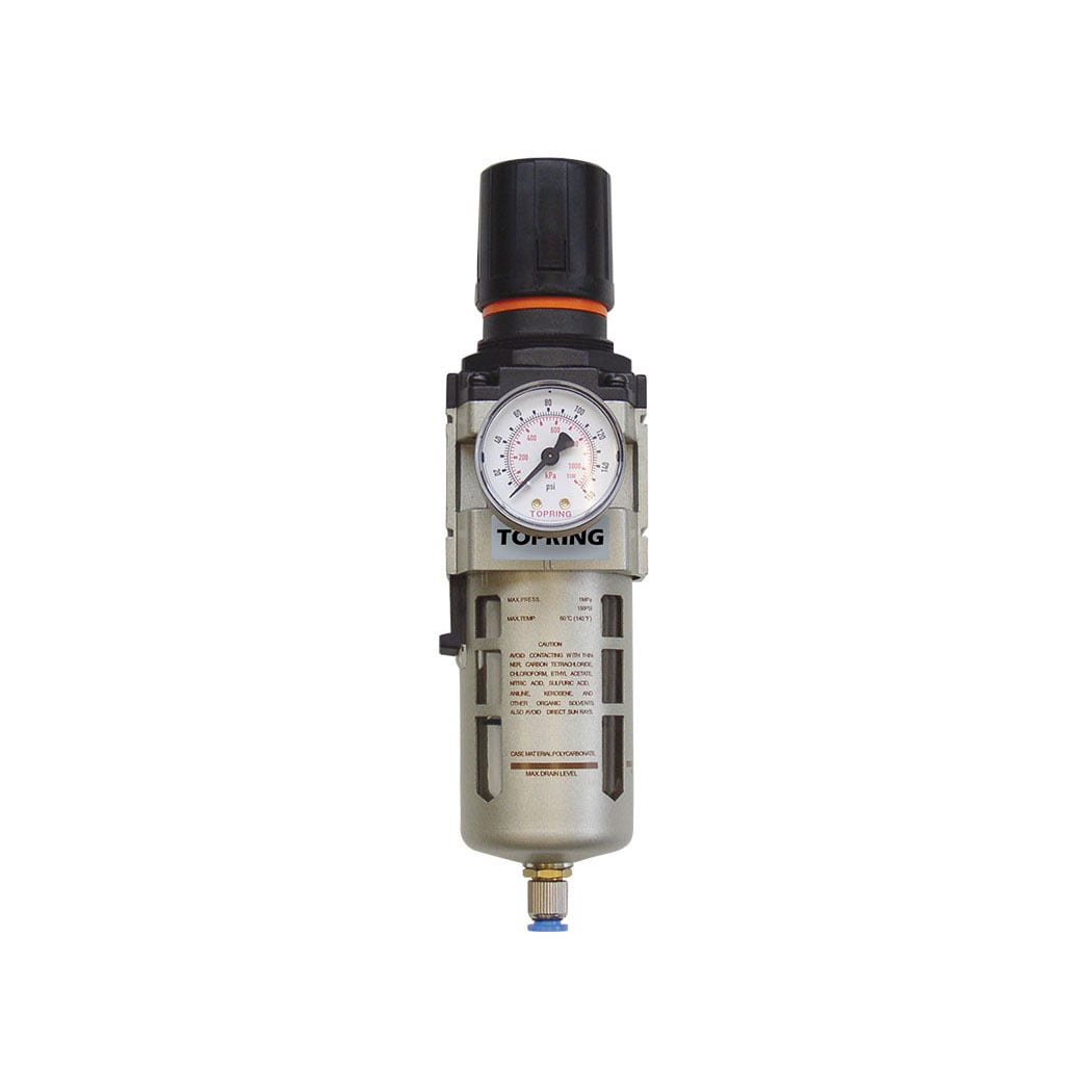 TOPRING 51.455 - 5 Micron Filter Regulator 5 to 125 PSI 1/2 (F) NPT S51 AIRFLO 400