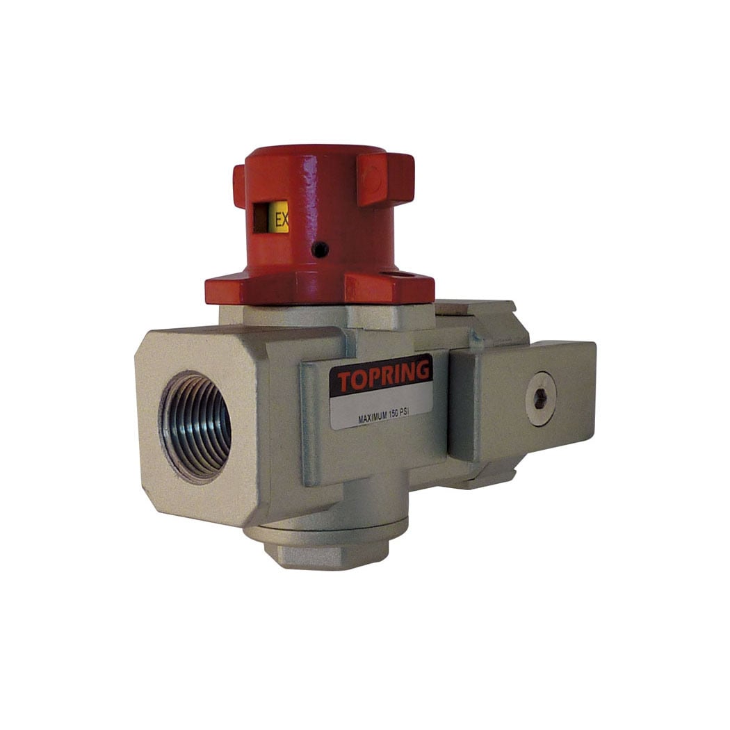TOPRING 51.475 - Aluminum Lockable Exhaust Shut-Off Valve 1/2 (F) NPT S51 AIRFLO 400