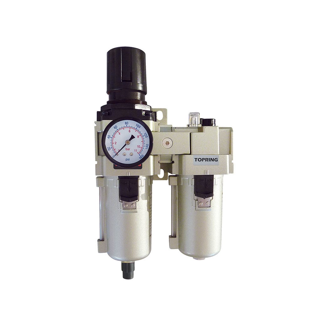 TOPRING 51.520 - 5 Micron Filter Regulator 5 to 125 PSI and Lubricator 3/4 (F) NPT S51 AIRFLO 450