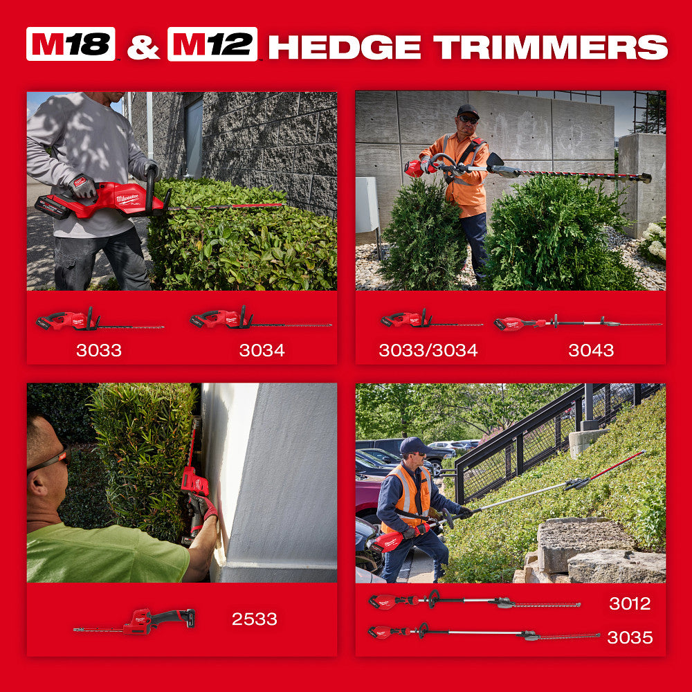 Milwaukee 3035-21 - M18 FUEL™ Extended Pole Articulating Hedge Trimmer Kit