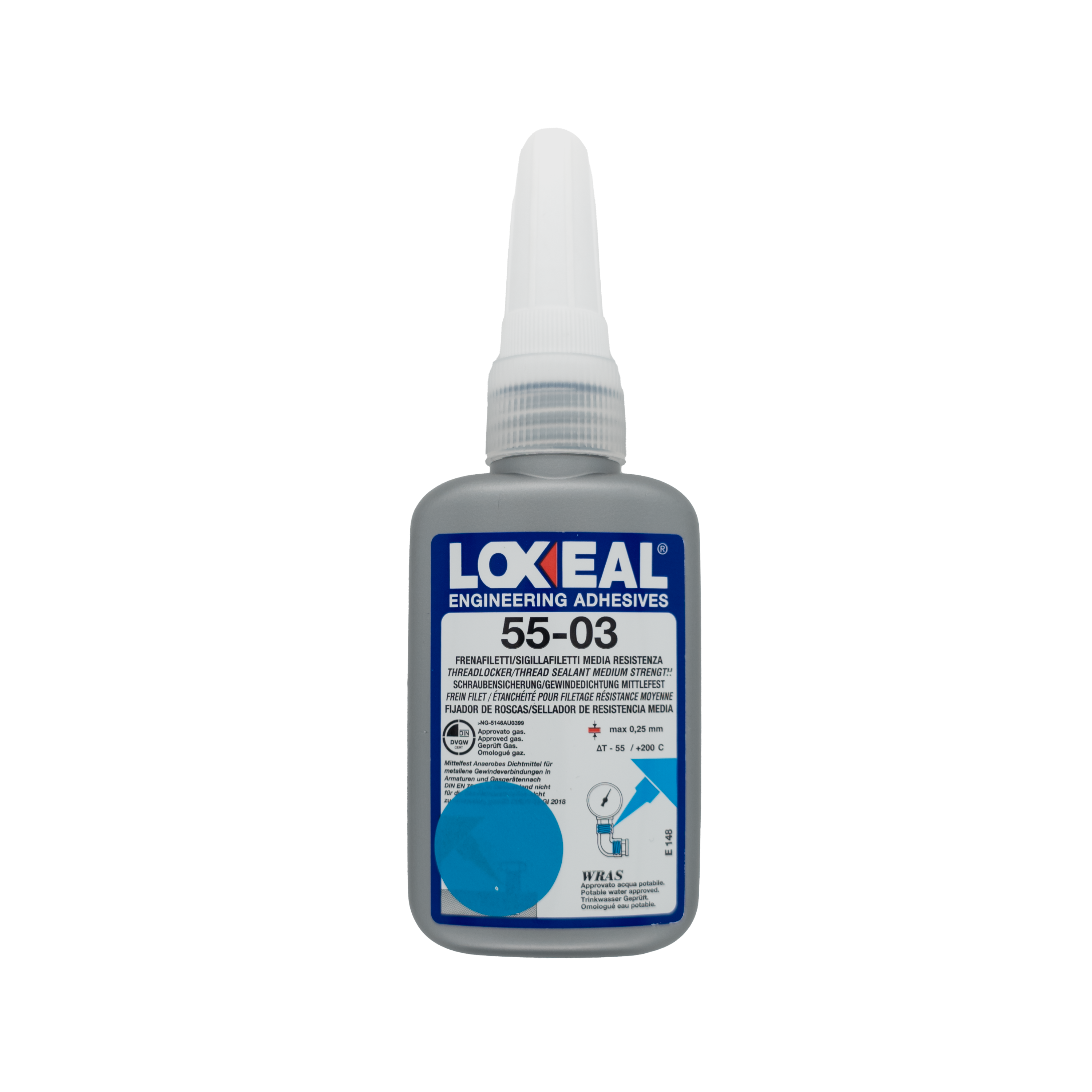 LOXEAL - (55-03) - Hochtemperatur-Schraubensicherung, mittelfest - 50 ml