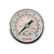 TOPRING 55.365 - 2 In. Steel Dry Gauge 0 to 160 PSI