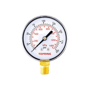 TOPRING 55.320 - 2-1/2 In. Steel Dry Gauge 0 to 200 PSI