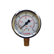 TOPRING 55.618 - 2-1/2 In. Stainless Steel Liquid Filled Pressure Gauge With Glycerin 0 to 60 PSI