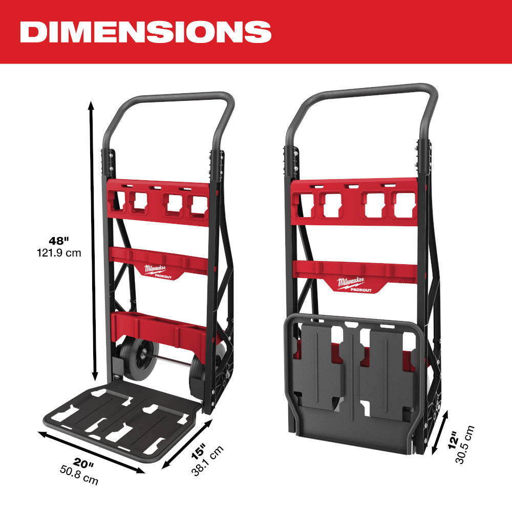 Milwaukee 48-22-8415 - Chariot à 2 roues PACKOUT™