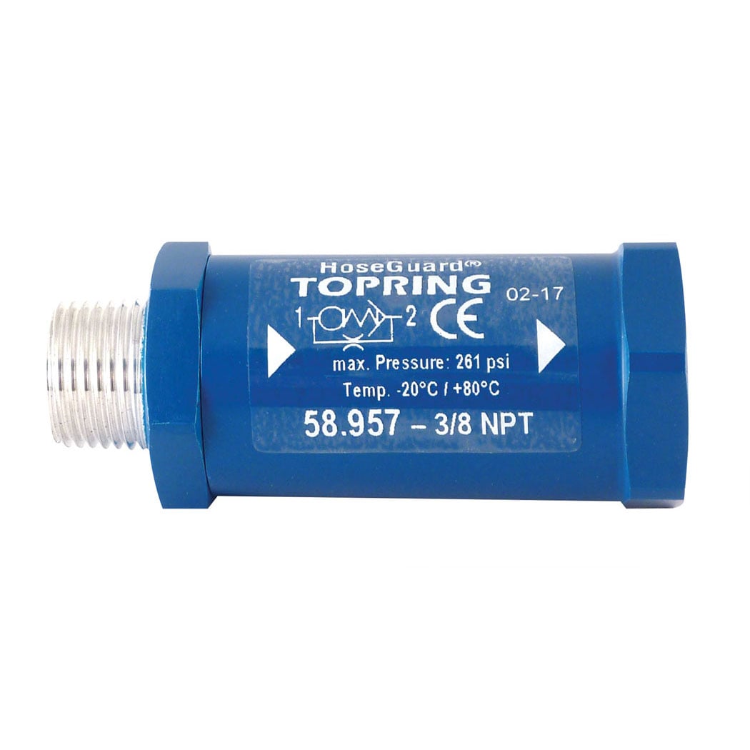 TOPRING 58.957 - Aluminum Air Fuse 33 SCFM 3/8 (M) to 3/8 (F) NPT HOSEGUARD