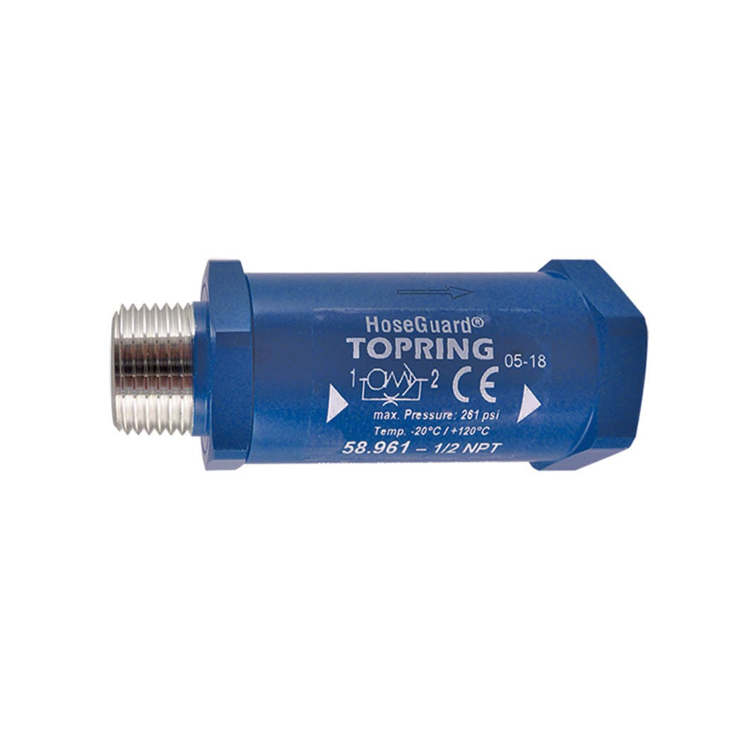 TOPRING 58.961 - Aluminum Air Fuse 73 SCFM 1/2 (M) to 1/2 (F) NPT HOSEGUARD