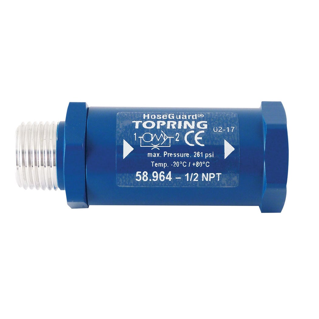 TOPRING 58.964 - Aluminum Air Fuse 107 SCFM 1/2 (M) to 1/2 (F) NPT HOSEGUARD