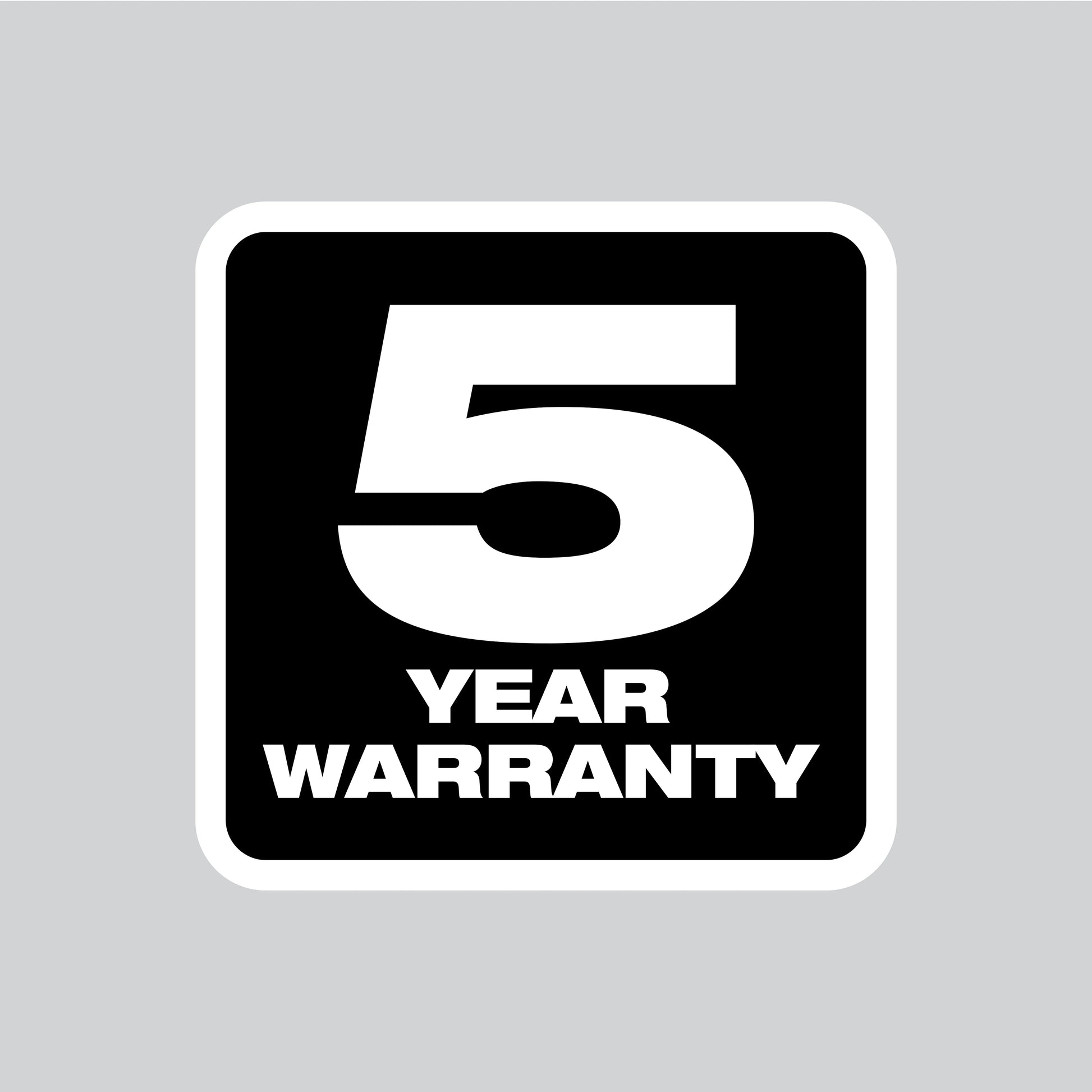 Milwaukee 5 Year Tool Warranty Logo