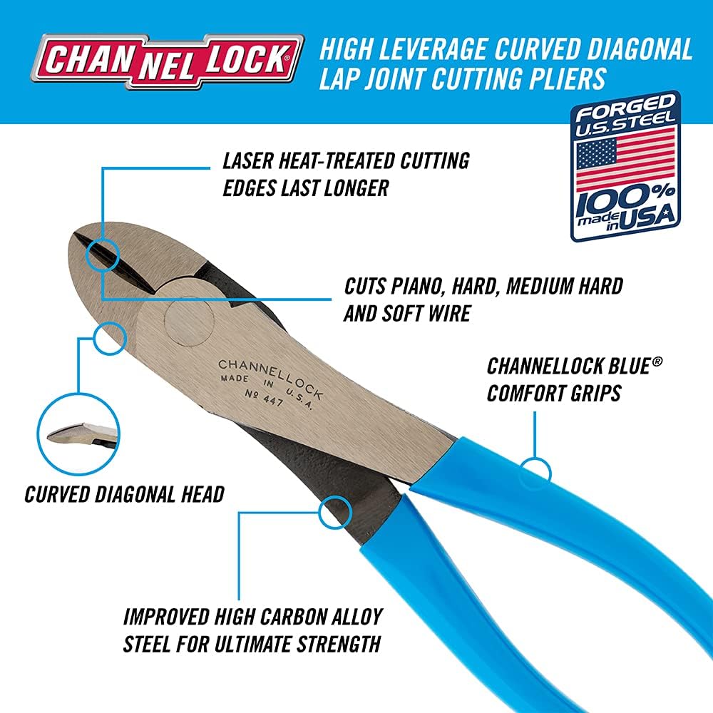 ChannelLock 447 - 8" Side Cutter