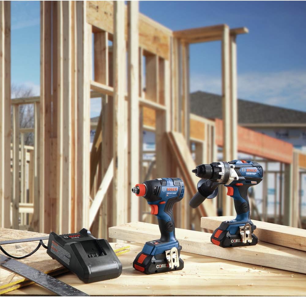 BOSCH GXL18V-224B25  -  18V PREMIUM BRUSHLESS IMPACT & HAMMER DRILL COMBO KIT