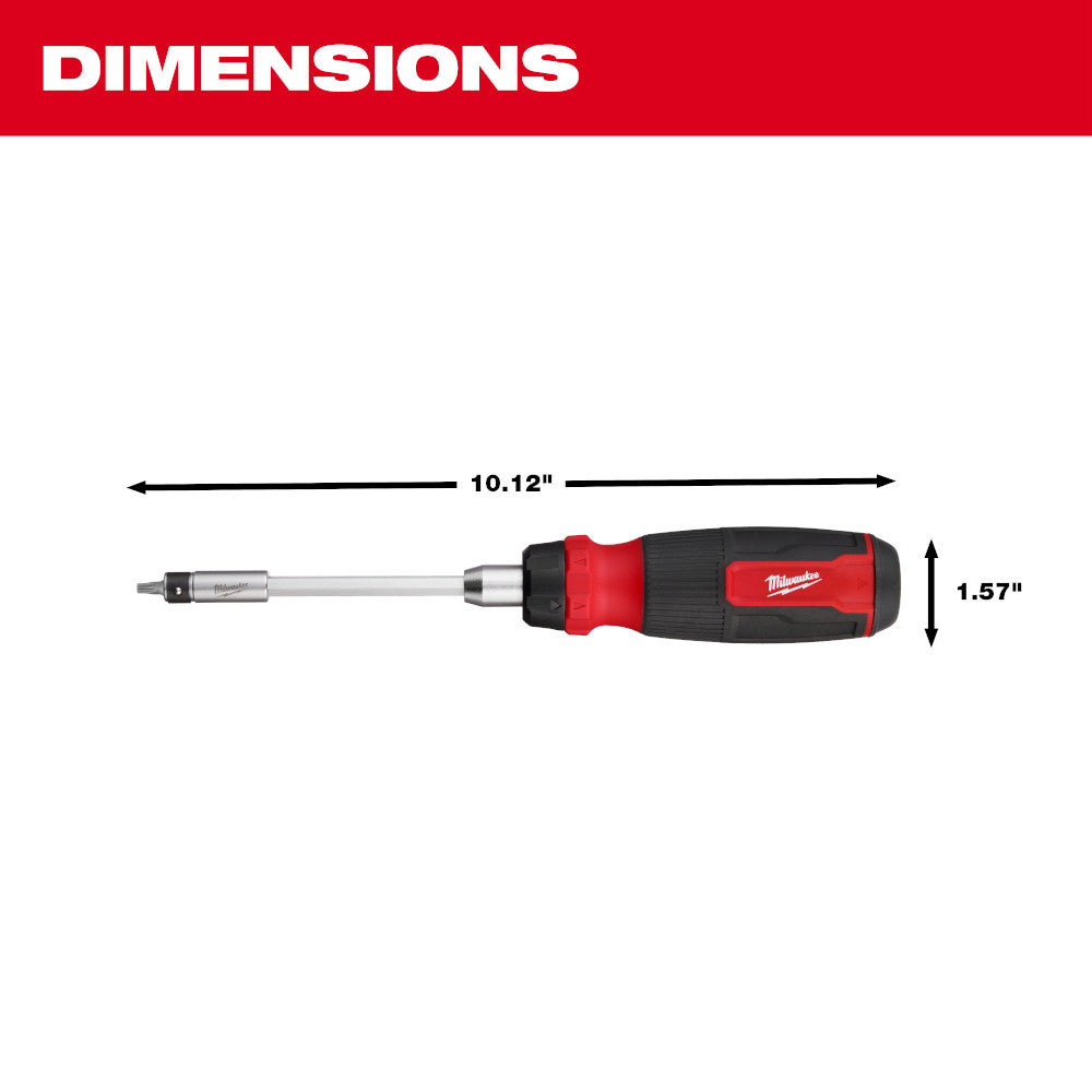 Milwaukee 48-22-2912 - Tournevis multi-embouts à cliquet de sécurité 27 en 1