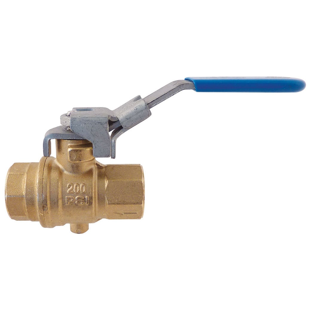 TOPRING 65.515 - Brass Safety Exhaust Ball Valve With Locking Handle 3/4 (F) NPT