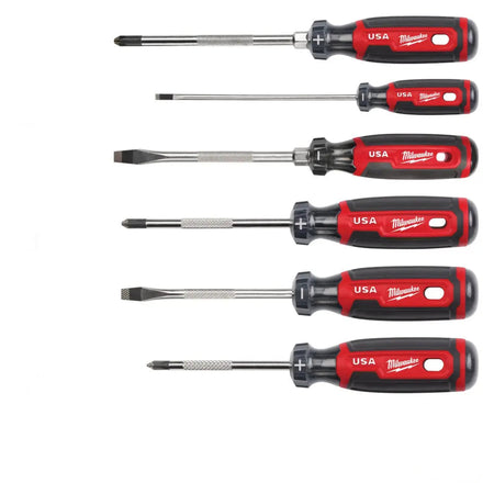 Milwaukee MT200-6 - 6PC Cushion Grip Screwdriver Kit (USA) - Wise Line Tools