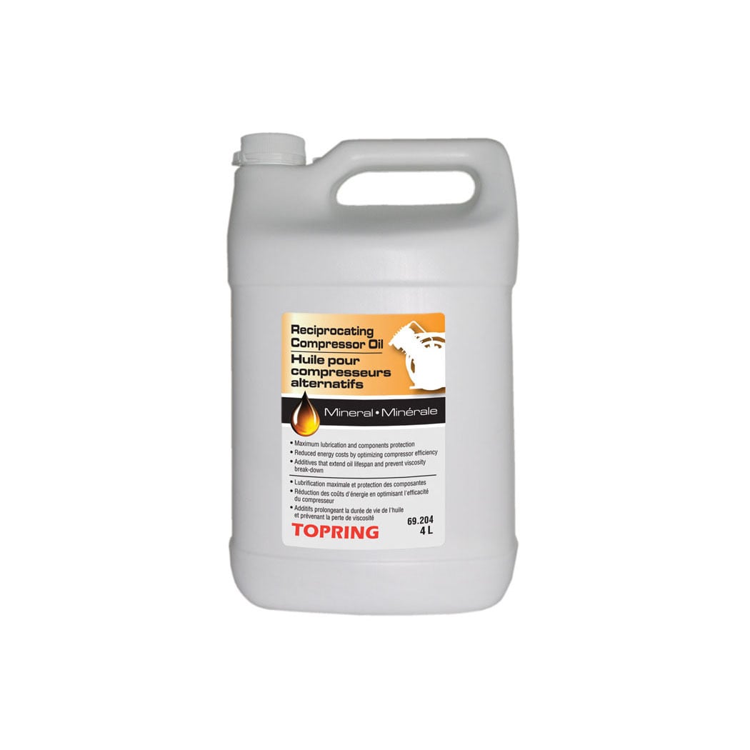 TOPRING 69.204 - Mineral Oil for Reciprocating Compressor 4 L