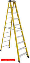 Escabeau ultra-robuste en fibre de verre Featherlite 6912 de 12 pi