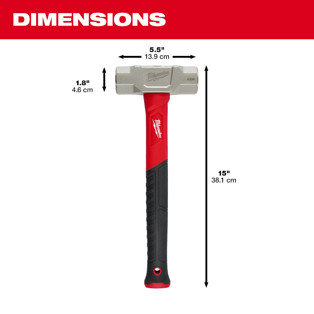 Milwaukee 48-22-9314 - 4lb Fiberglas-Schlosserhammer