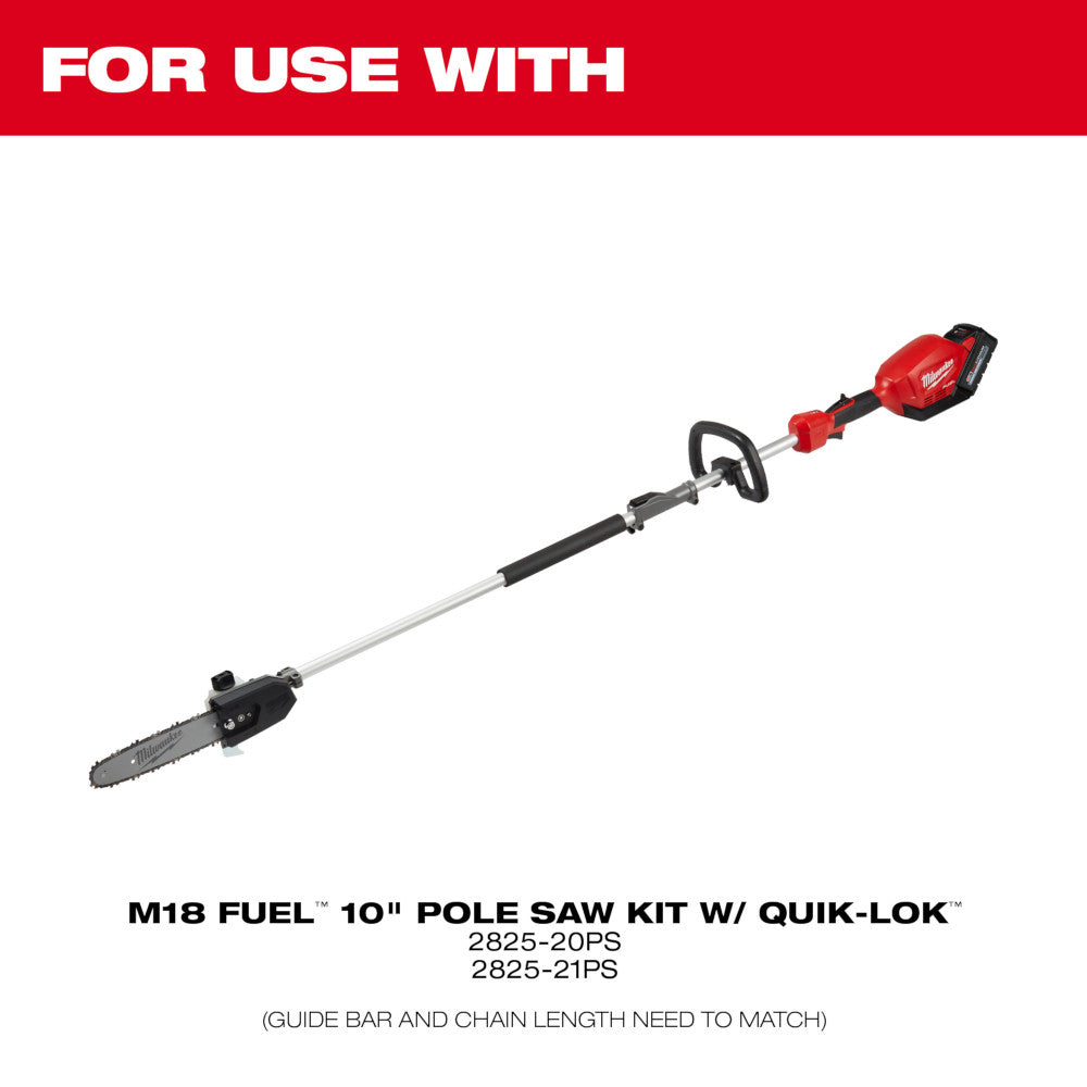 Guide-chaîne pour scie à perche Milwaukee 48-09-5001 de 25,4 cm (10 po)