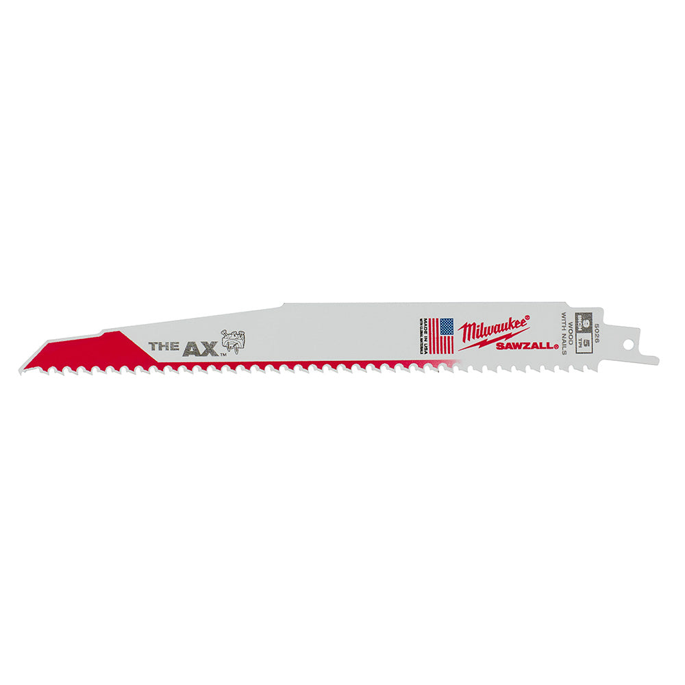 Milwaukee 48-00-8026 9" "The AX" Sawzall Blades 25 Pack